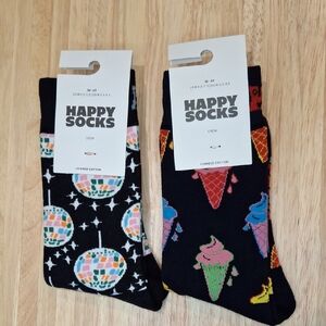Happy Socks Bundle- Disco Ball & Ice Cream Crew Socks